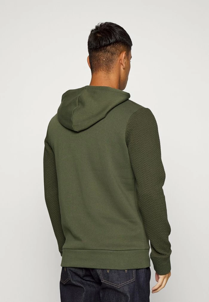 Jack & Jones JCOSTAPLE QUILT HOOD - Hoodie - Forest Night 3 Jack & Jones JCOSTAPLE QUILT HOOD - Hoodie - Forest Night - Image 3