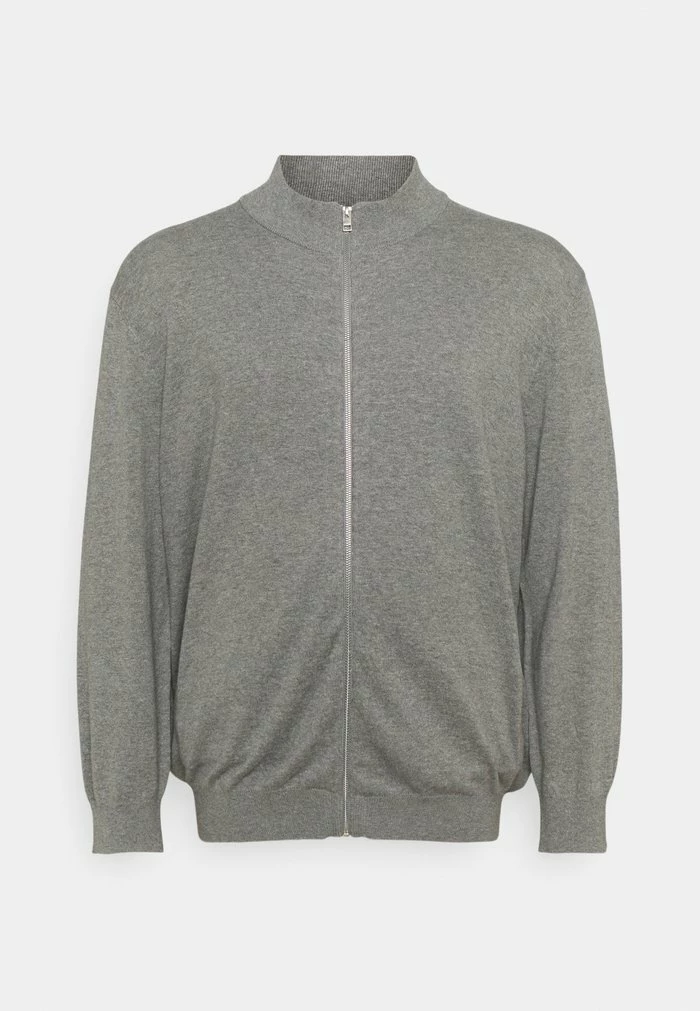 Jack & Jones JJEMIL TURTLE ZIP - Cardigan - Grey Melange 5 Jack & Jones JJEMIL TURTLE ZIP - Cardigan - Grey Melange - Image 5