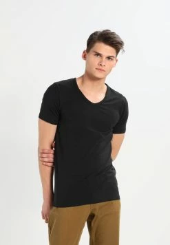 Jack & Jones BASIC V-NECK - Basic T-shirt - Black