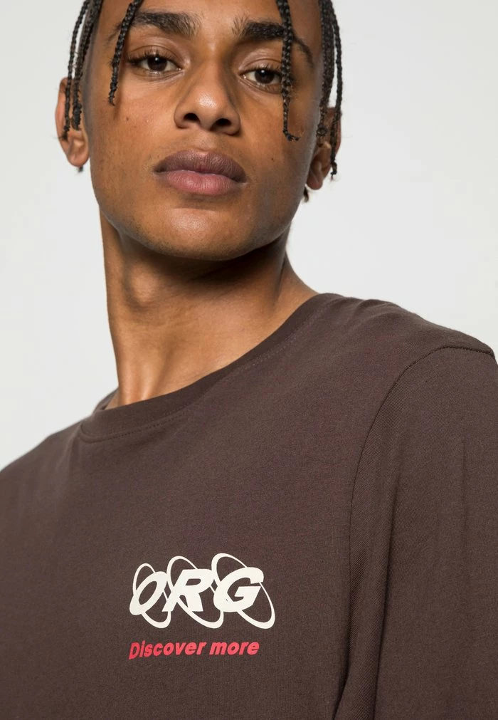 Jack & Jones JORELLIOT TEE CREW NECK - Long Sleeved Top - Seal Brown 5 Jack & Jones JORELLIOT TEE CREW NECK - Long Sleeved Top - Seal Brown - Image 5