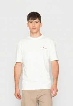 Jack & Jones EDDY TEE SS CREW NECK - Print T-shirt - Egret