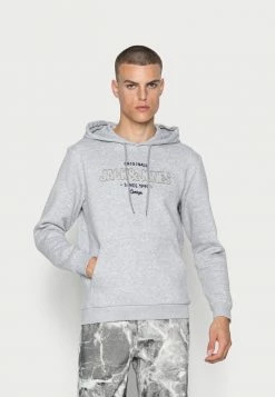 Jack & Jones JORSURFACE BRANDING - Hoodie - Light Grey Melange