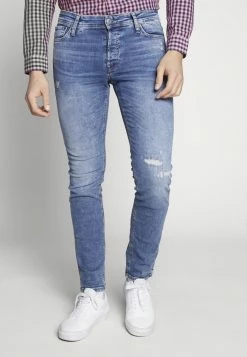 Jack & Jones JJIGLENN JJORG - Slim Fit Jeans - Blue Denim