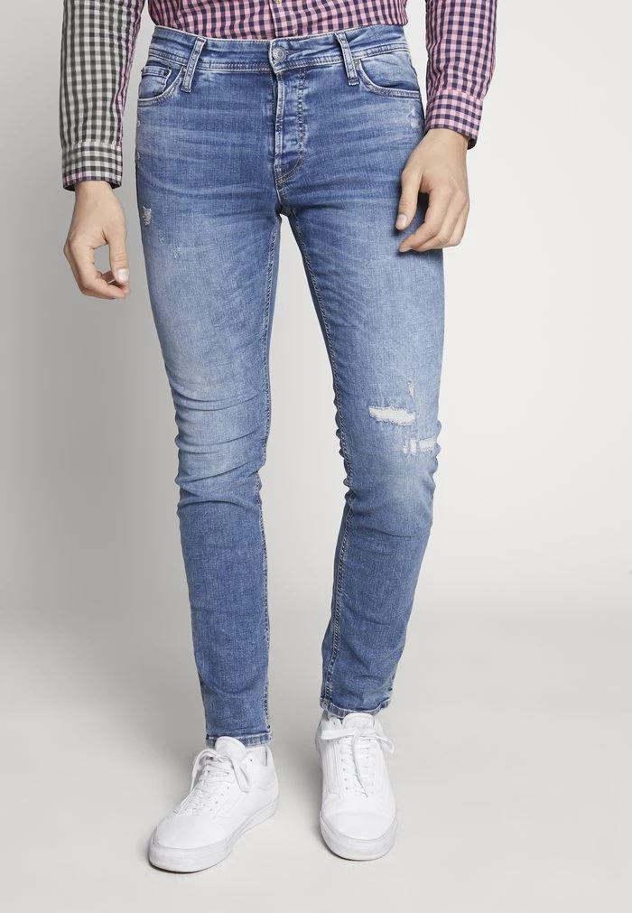 Jack & Jones JJIGLENN JJORG - Slim Fit Jeans - Blue Denim 1 Jack & Jones JJIGLENN JJORG - Slim Fit Jeans - Blue Denim