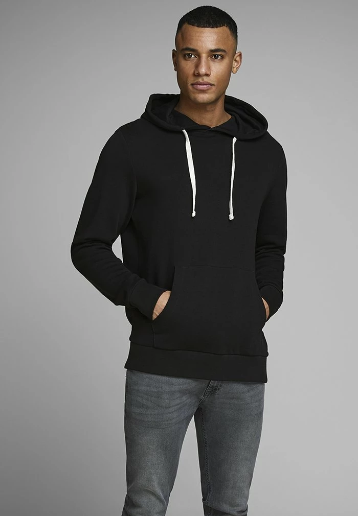 Jack & Jones Hoodie - Black 1 Jack & Jones Hoodie - Black
