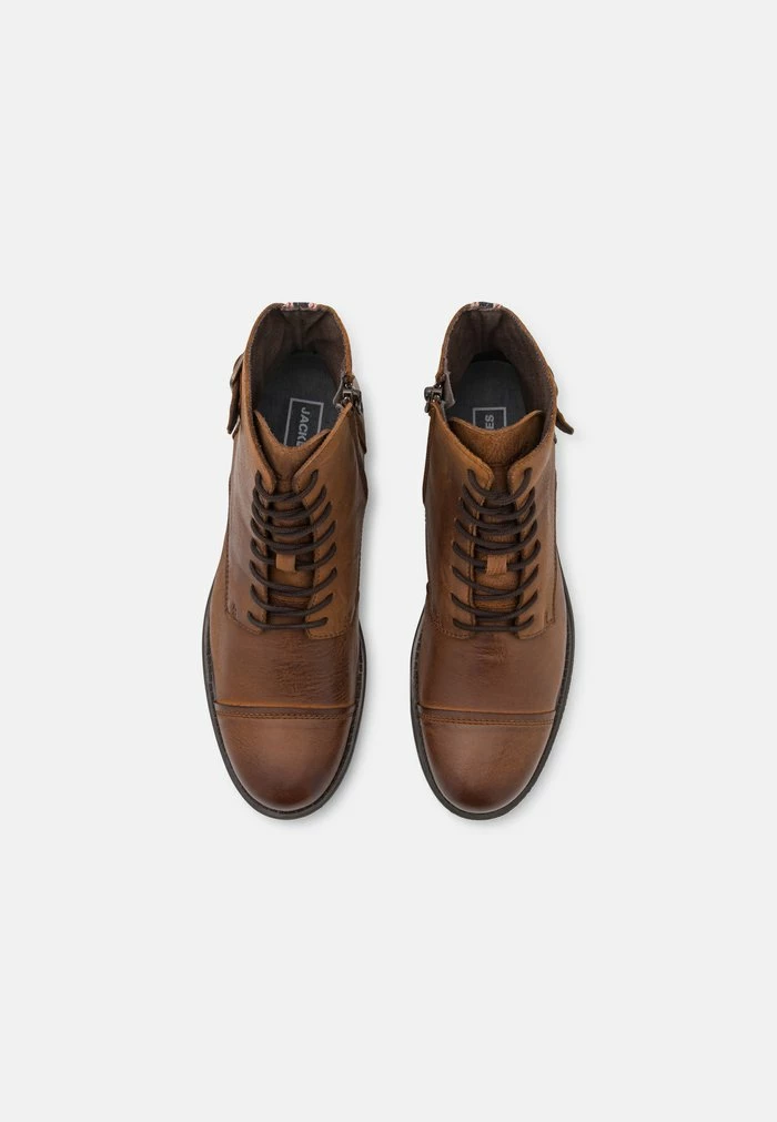 Jack & Jones JFWSITI - Lace-up Ankle Boots - Cognac 4 Jack & Jones JFWSITI - Lace-up Ankle Boots - Cognac - Image 4