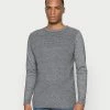 Jack & Jones JJRYDER CREW NECK - Jumper - Black/grey