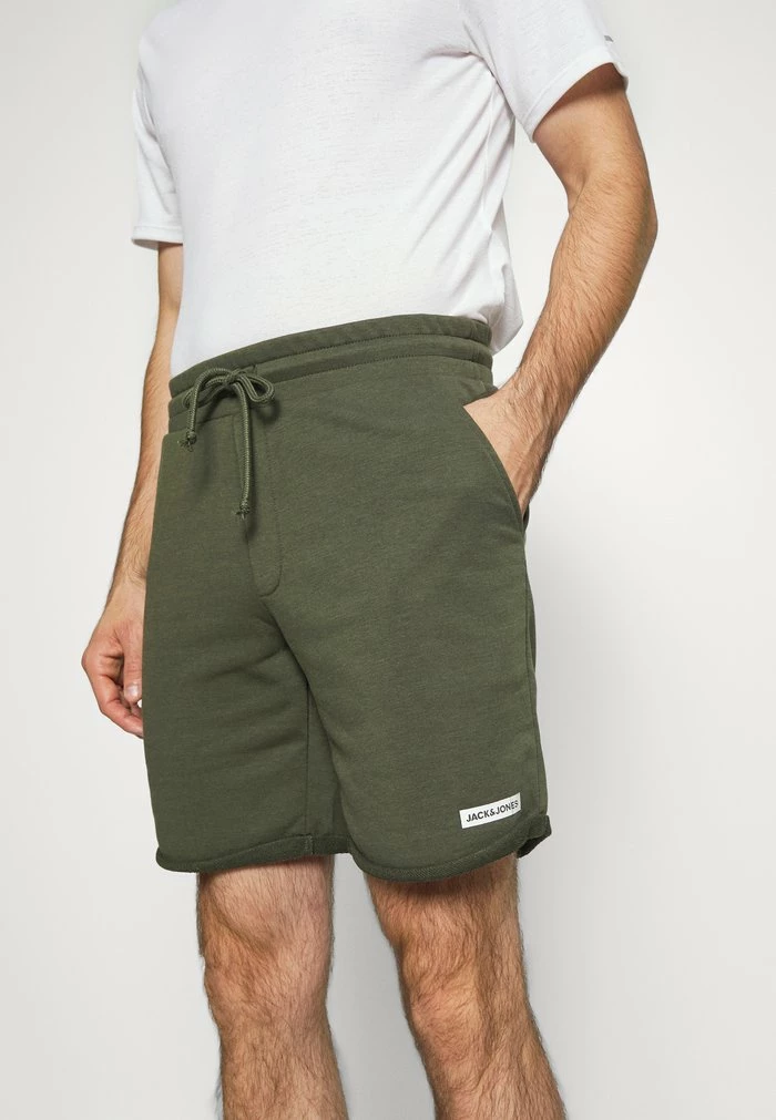 Jack & Jones JJIZFRENCH TERRY SHORTS - Sports Shorts - Forest Knight 4 Jack & Jones JJIZFRENCH TERRY SHORTS - Sports Shorts - Forest Knight - Image 4
