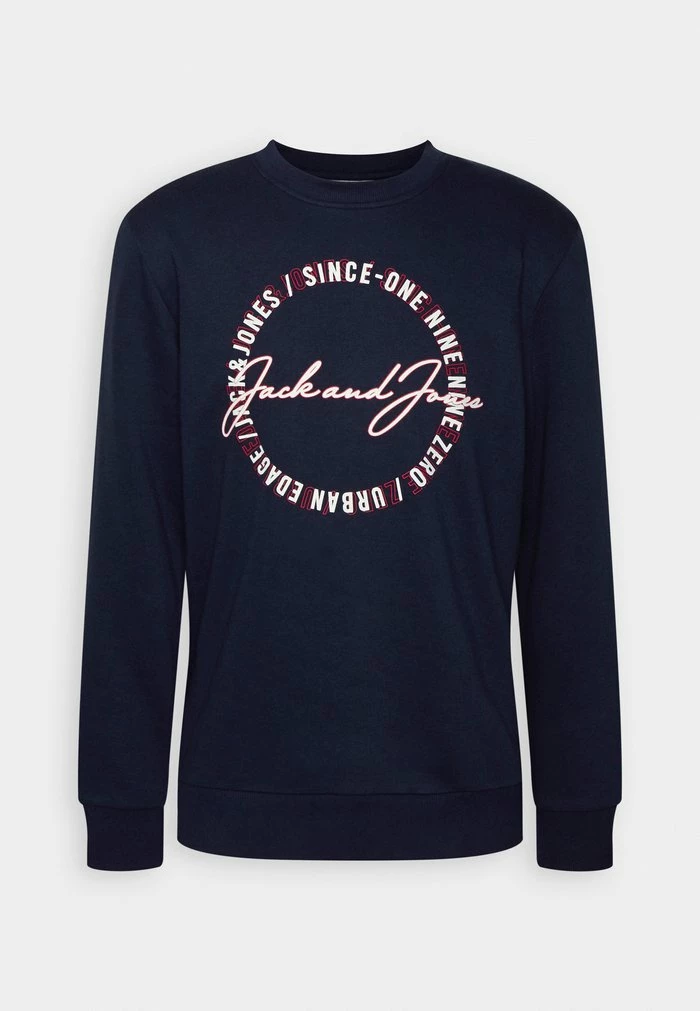 Jack & Jones JJMARLON CREW NECK - Sweatshirt - Navy Blazer 4 Jack & Jones JJMARLON CREW NECK - Sweatshirt - Navy Blazer - Image 4