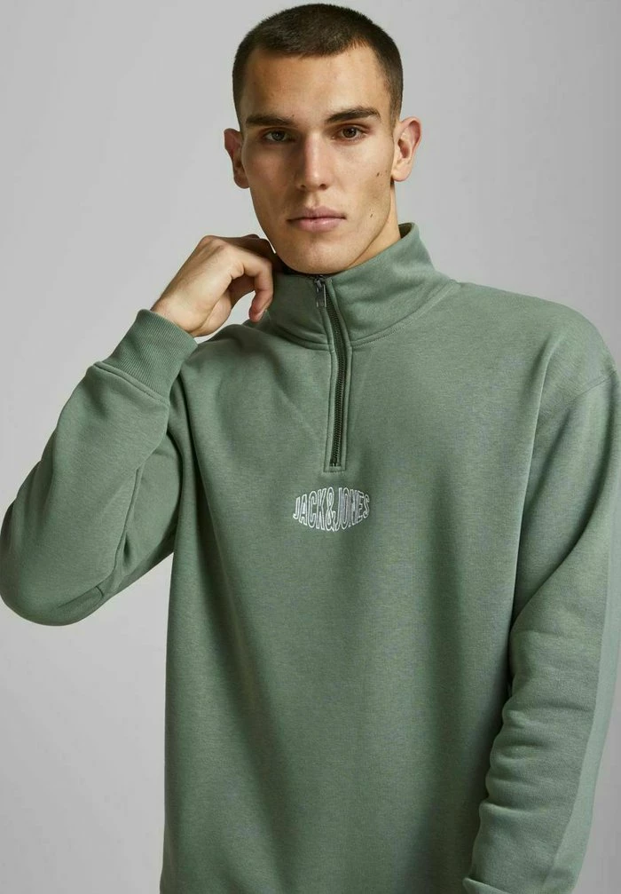 Jack & Jones HALBREISSVERSCHLUSS - Sweatshirt - Sea Spray 6 Jack & Jones HALBREISSVERSCHLUSS - Sweatshirt - Sea Spray - Image 6
