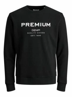 Jack & Jones LOOPBACK - Sweatshirt - Black -Jack & Jones Shop 1f3d7d27a9514464b3deb59277fa226a