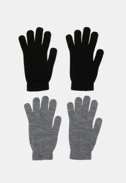 Jack & Jones JACHENRY GLOVES 2 PACK - Gloves - Black/grey Melange
