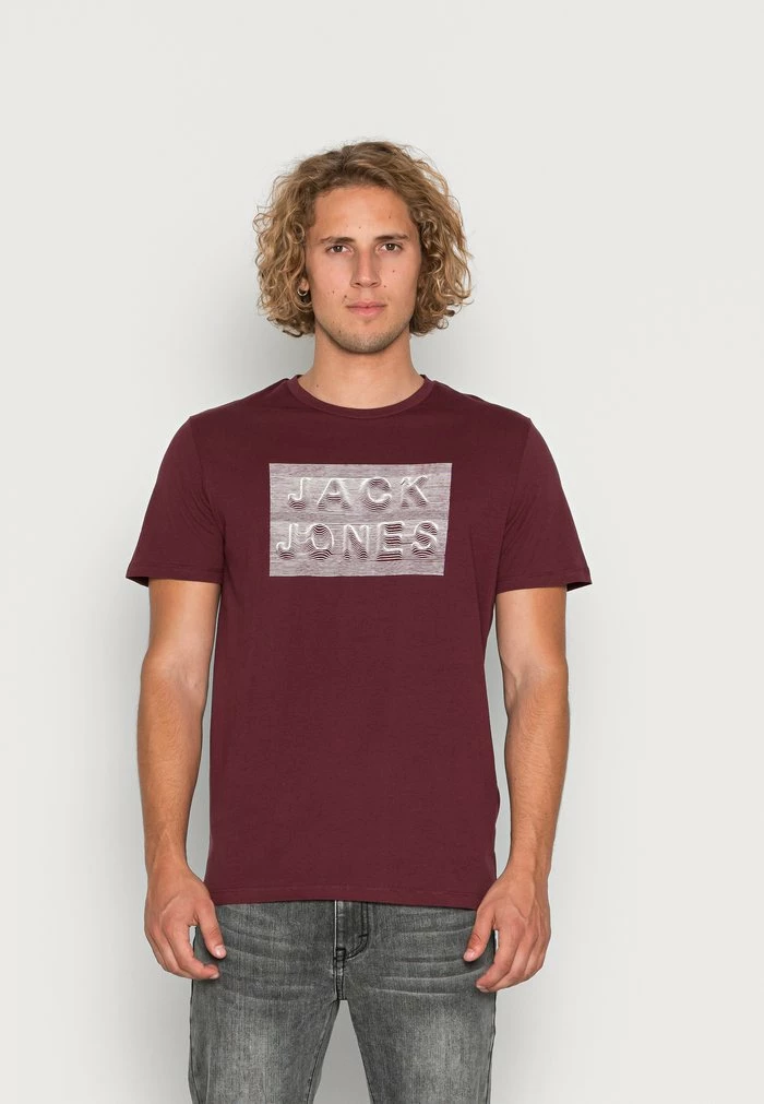 Jack & Jones JJFOAM TEE CREW NECK - Print T-shirt - Port Royale 1 Jack & Jones JJFOAM TEE CREW NECK - Print T-shirt - Port Royale