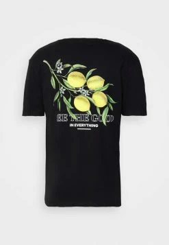 Alternative view of Jack & Jones CITRONS TEE CREW NECK UNISEX - Print T-shirt - Black