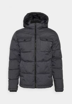 Jack & Jones JJRONALD PUFFER - Winter Jacket - Dark Grey Melange -Jack & Jones Shop 21c0c5b98536488ca200f1265c4017d6