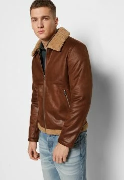 Jack & Jones JJEAGLE JACKET - Faux Leather Jacket - Almond 11 Jack & Jones JJEAGLE JACKET - Faux Leather Jacket - Almond -Jack & Jones Shop 226b54e746fa4fa39fd5a8a4df39b9c4