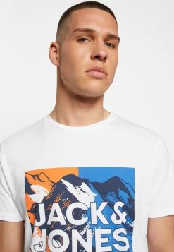 Jack & Jones JCOBOOSTER TEE SS CREW NECK JULY - Print T-shirt - White -Jack & Jones Shop 22b903f82e514c7b89be809bf25de8e5