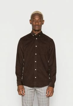 Jack & Jones JJECLASSIC CORDUROY SHIRT - Shirt - Dark Brown