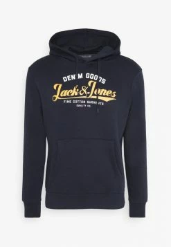Jack & Jones JJELOGO HOOD - Hoodie - Navy Blazer -Jack & Jones Shop 23a90828cb894fb4aef11d0147df2585