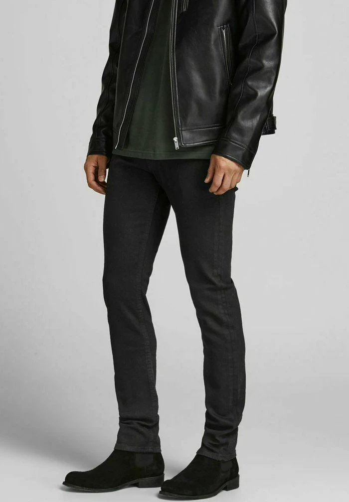 Jack & Jones Slim Fit Jeans - Black Denim 1 Jack & Jones Slim Fit Jeans - Black Denim