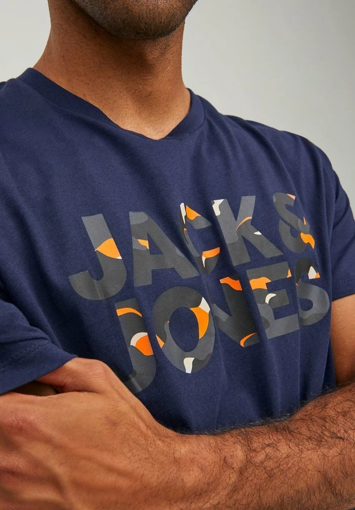 Jack & Jones Print T-shirt - Dark Blue 5 Jack & Jones Print T-shirt - Dark Blue - Image 5