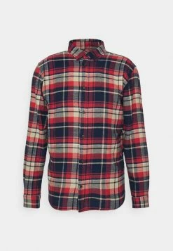 Jack & Jones JJPLAIN AUTUMN CHECK - Shirt - Brick Red -Jack & Jones Shop 24800149b37641358c4bb69071df247a