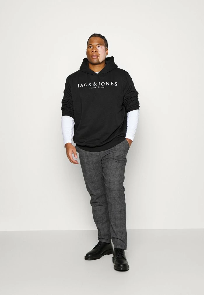 Jack & Jones JPRBLAAUGUST LOGO SWEAT HOOD - Hoodie - Black 2 Jack & Jones JPRBLAAUGUST LOGO SWEAT HOOD - Hoodie - Black - Image 2