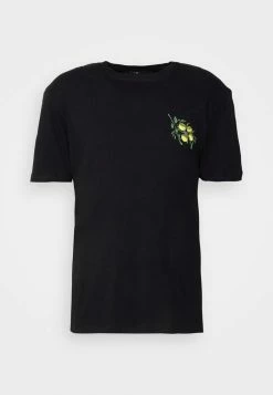 Jack & Jones CITRONS TEE CREW NECK UNISEX - Print T-shirt - Black