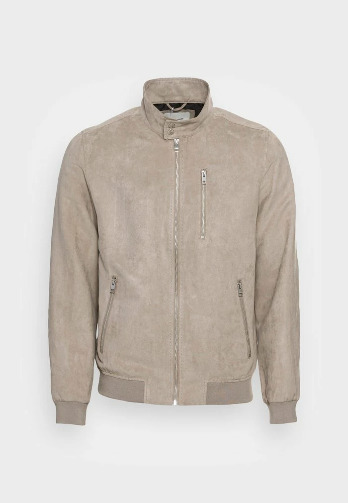 Jack & Jones JJRAVEN JACKET - Faux Leather Jacket - Crockery 4 Jack & Jones JJRAVEN JACKET - Faux Leather Jacket - Crockery - Image 4