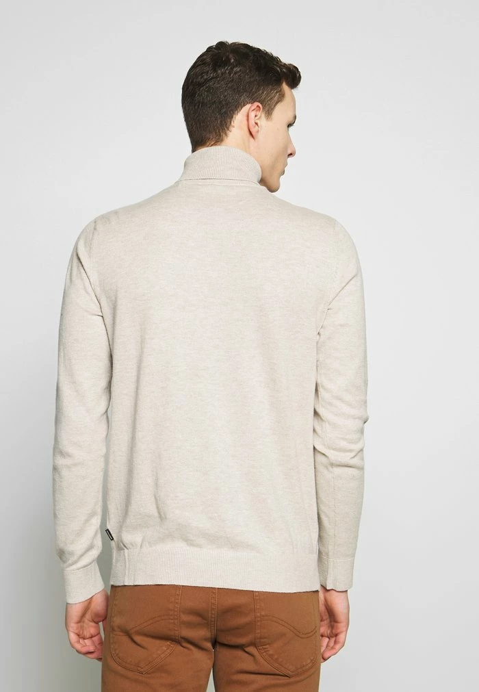 Jack & Jones JEEMIL NECK NOOS - Jumper - Oatmeal Melange 3 Jack & Jones JEEMIL NECK NOOS - Jumper - Oatmeal Melange - Image 3