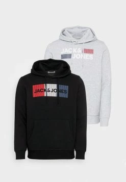 Jack & Jones JJECORP HOOD 2 PACK - Hoodie - Light Grey Melange/black 10 Jack & Jones JJECORP HOOD 2 PACK - Hoodie - Light Grey Melange/black -Jack & Jones Shop 276613ed454c4cbfad99bba5a7a7965b