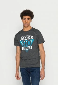Jack & Jones JJBRAC - Print T-shirt - Black