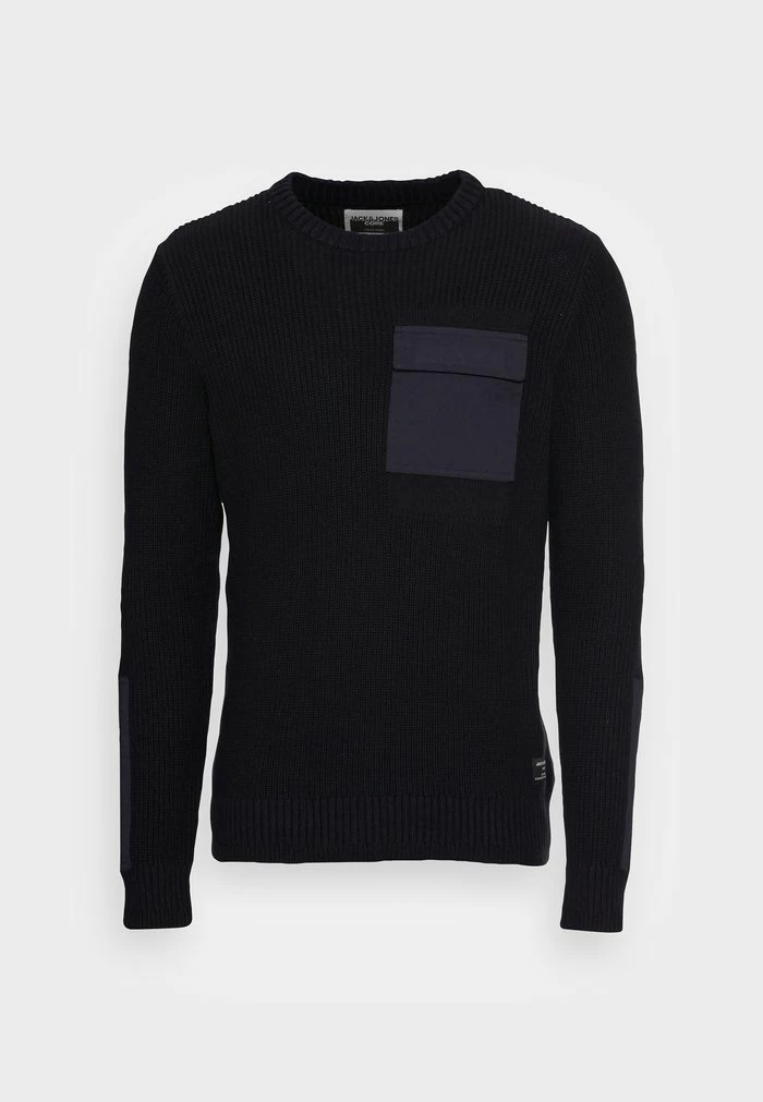 Jack & Jones JCOBRYAN CREW NECK - Jumper - Navy 4 Jack & Jones JCOBRYAN CREW NECK - Jumper - Navy - Image 4