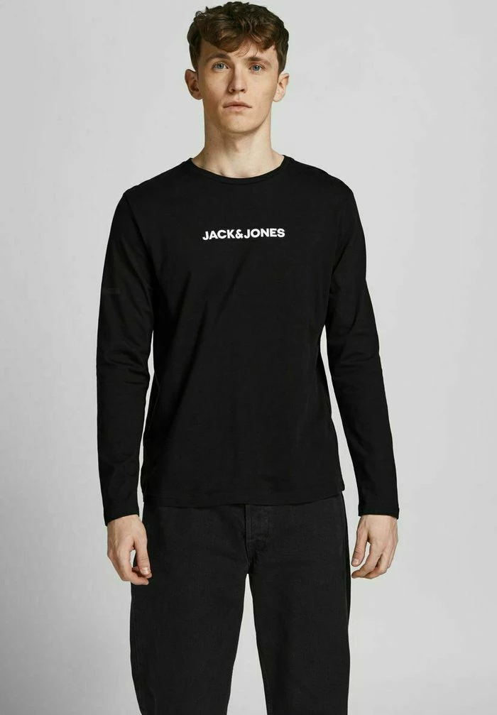 Jack & Jones LONG SLEEVE - Long Sleeved Top - Black 1 Jack & Jones LONG SLEEVE - Long Sleeved Top - Black