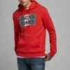 Jack & Jones JJECORP LOGO HOOD - Hoodie - True Red