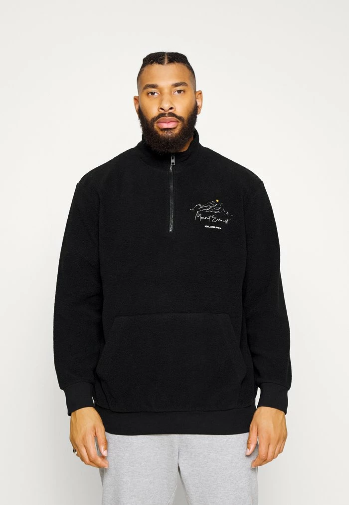 Jack & Jones JOREVERST HIGH NECK ZIP - Hoodie - Black 1 Jack & Jones JOREVERST HIGH NECK ZIP - Hoodie - Black