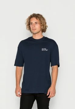 Jack & Jones JORBRINK CITY PHOTO TEE CREW NECK UNISEX - Print T-shirt - Navy Blazer