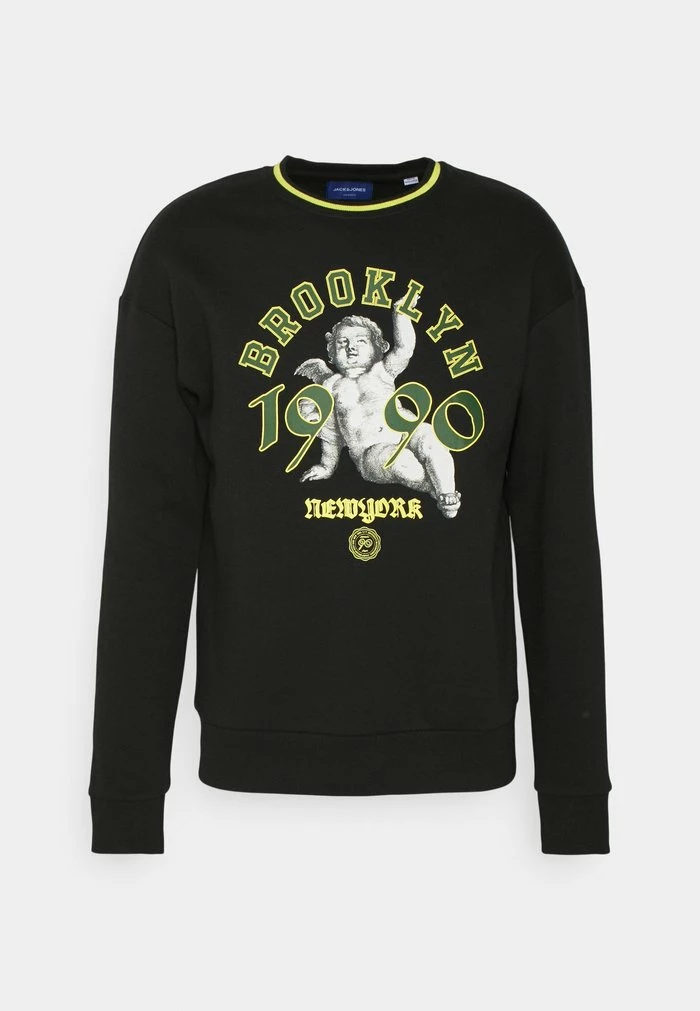 Jack & Jones JORCOLLEGE CREW NECK - Sweatshirt - Black 4 Jack & Jones JORCOLLEGE CREW NECK - Sweatshirt - Black - Image 4