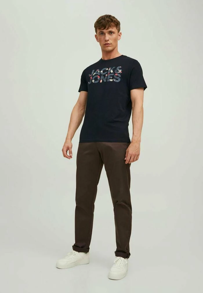 Jack & Jones Print T-shirt - Black 2 Jack & Jones Print T-shirt - Black - Image 2