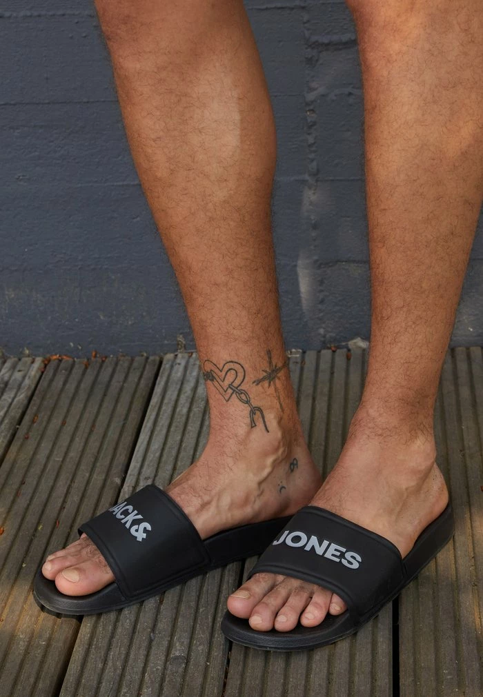 Jack & Jones POOL SLIDER - Pool Slides - Anthracite 3 Jack & Jones POOL SLIDER - Pool Slides - Anthracite - Image 3