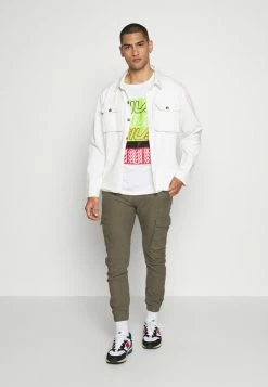 Alternative view of Jack & Jones JJIPAUL JJFLAKE LINEN - Cargo Trousers - Olive Night