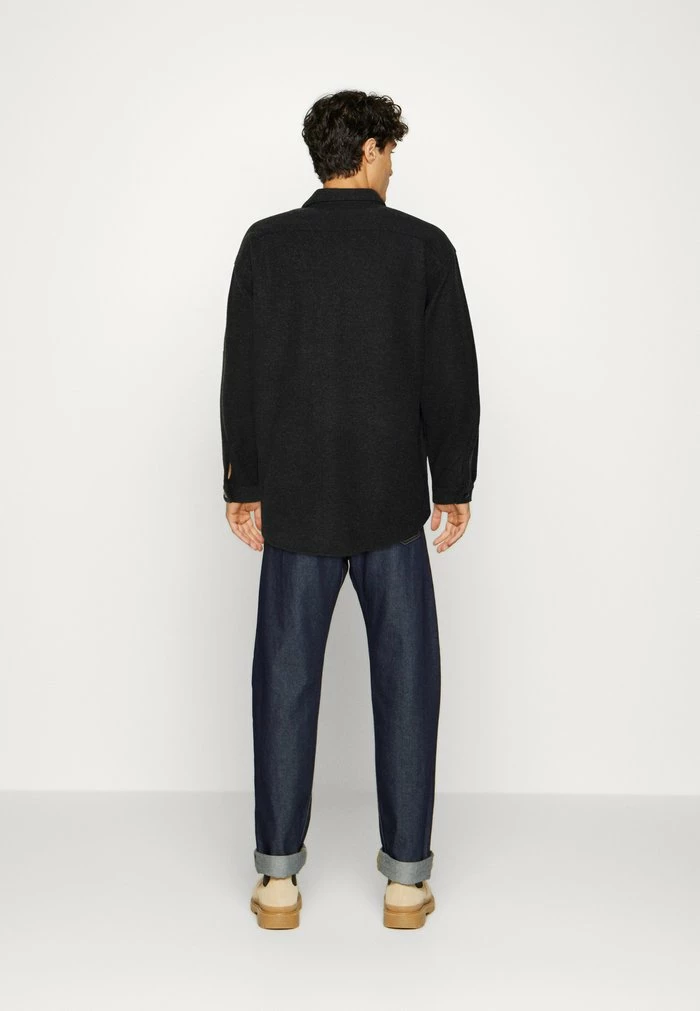 Jack & Jones JOROLLIE OVERSHIRT - Light Jacket - Black Mélange 3 Jack & Jones JOROLLIE OVERSHIRT - Light Jacket - Black Mélange - Image 3