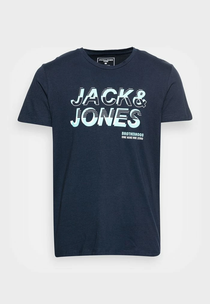Jack & Jones JCOBOOSTER TEE CREW NECK - Print T-shirt - Navy Blazer 4 Jack & Jones JCOBOOSTER TEE CREW NECK - Print T-shirt - Navy Blazer - Image 4