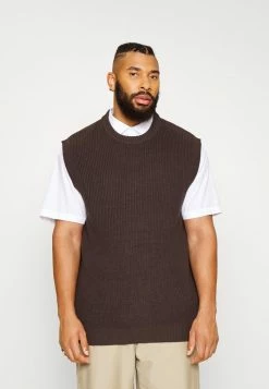Jack & Jones JORBRINK CREW NECK - Jumper - Seal Brown
