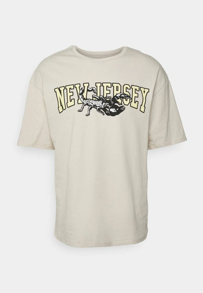 Jack & Jones JORDALLAS TEE CREW NECK UNISEX - Print T-shirt - Oatmeal 5 Jack & Jones JORDALLAS TEE CREW NECK UNISEX - Print T-shirt - Oatmeal - Image 5