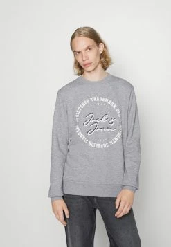 Jack & Jones JJSTAMP CREW NECK - Sweatshirt - Light Grey Melange