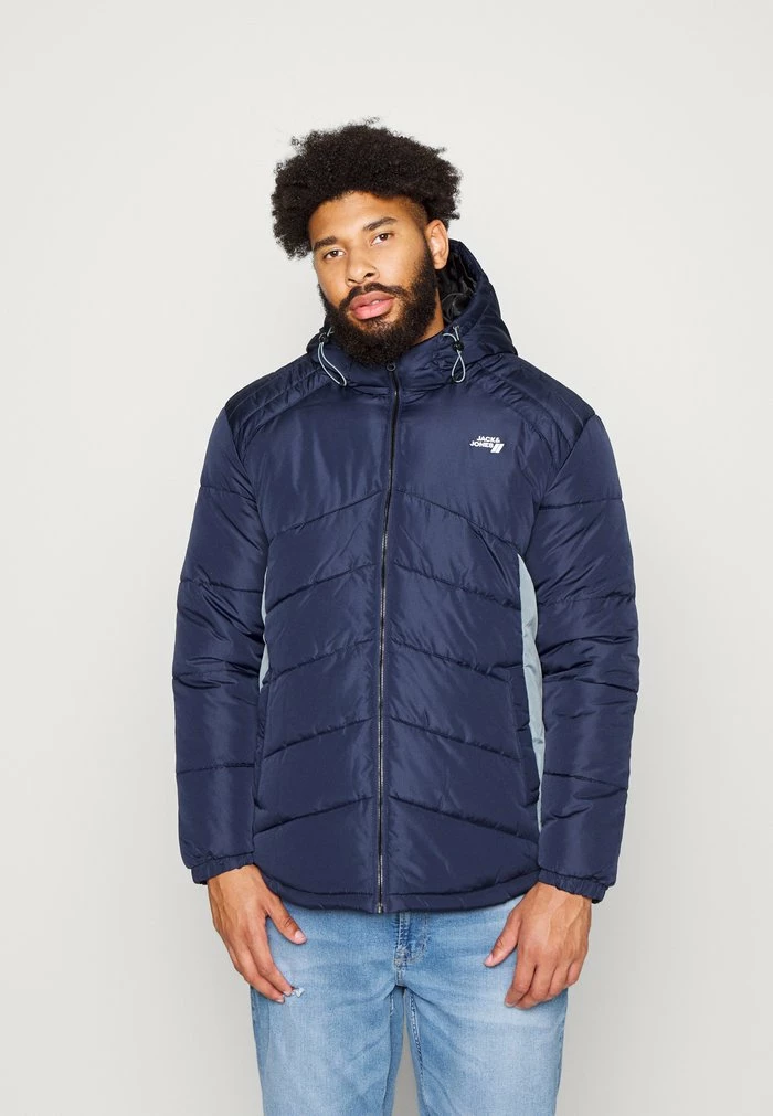 Jack & Jones JCOBLOCK PUFFER - Winter Jacket - Navy Blazer 1 Jack & Jones JCOBLOCK PUFFER - Winter Jacket - Navy Blazer