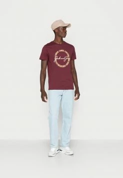Jack & Jones JJMARLON TEE CREW NECK - Print T-shirt - Bordeaux -Jack & Jones Shop 2d0151e0cce64775b3d510c73a54cf77