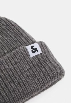 Jack & Jones JACTWISTED SHORT BEANIE - Beanie - Grey Melange -Jack & Jones Shop 2d4e92d69d5542cebff0b6dc80a25140
