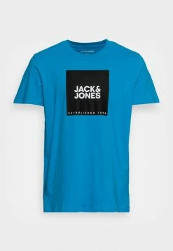 Jack & Jones JJLOCK TEE CREW NECK - Print T-shirt - Blue -Jack & Jones Shop 2df019aa951948cfa9f76883de16aa2b
